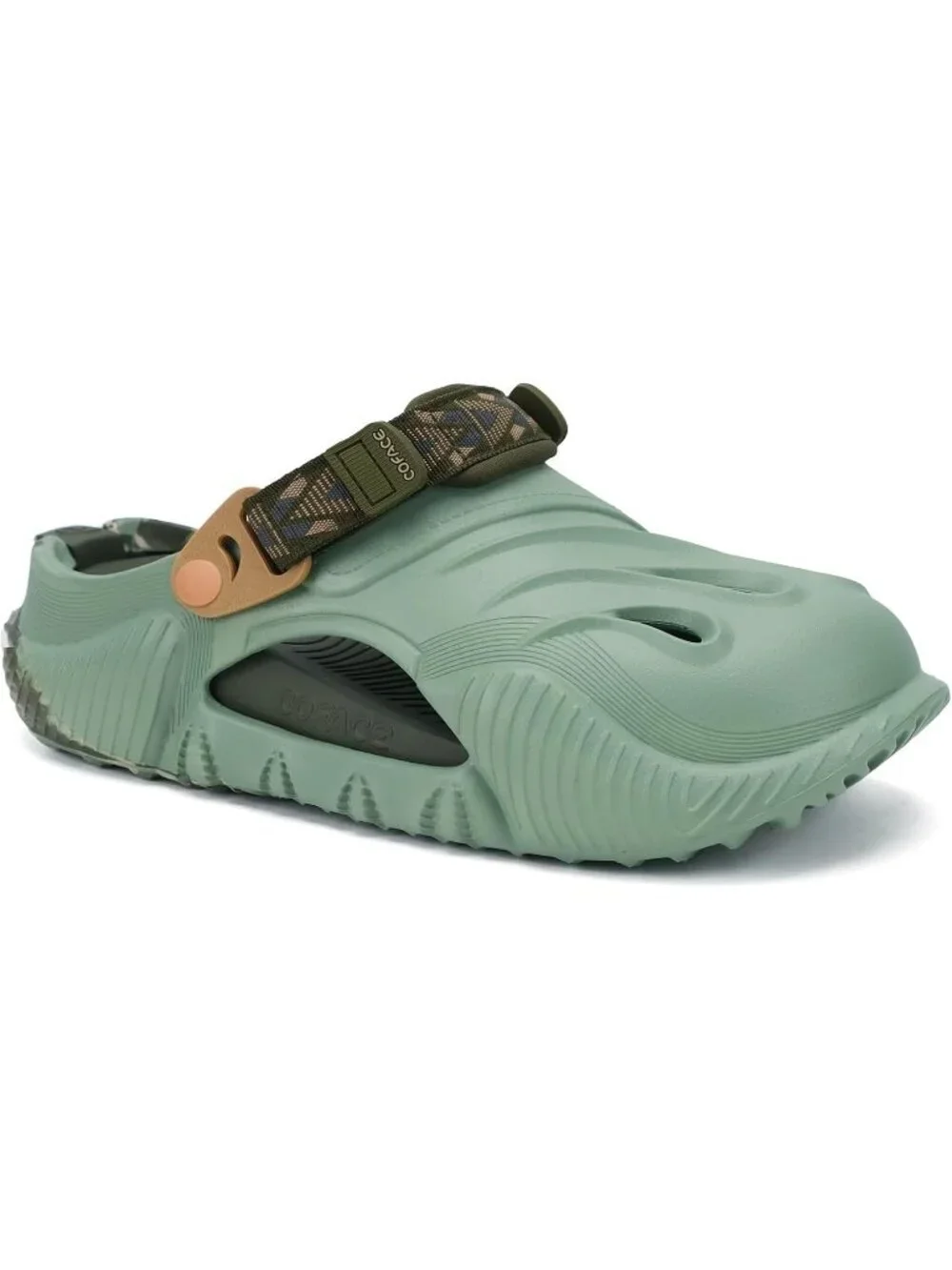 Men's Camo Green Recovery Clogs Comfortable Orthopedic Mules Thick Sandal Shoes